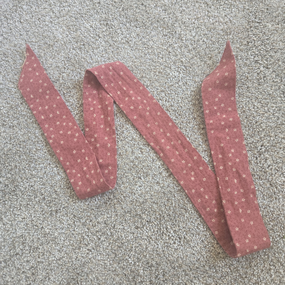 Pink Floral Patterned Scarf